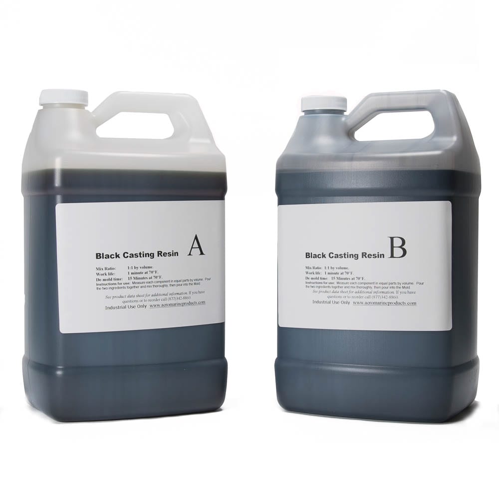 Black Casting Resin - 2 Gallon Kit - Aeromarine Products Inc.